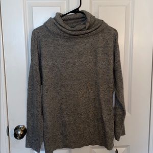 Grey cowl neck sweater